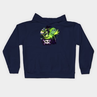 Witchy Velociraptor Kids Hoodie